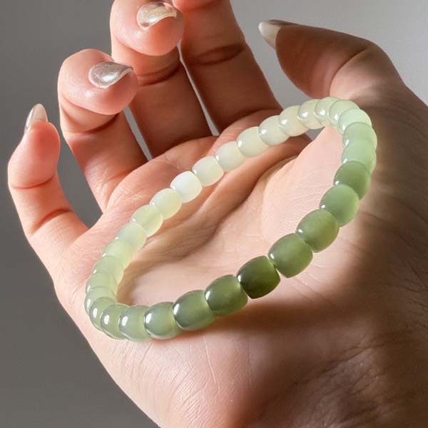 和田玉桶珠手鍊