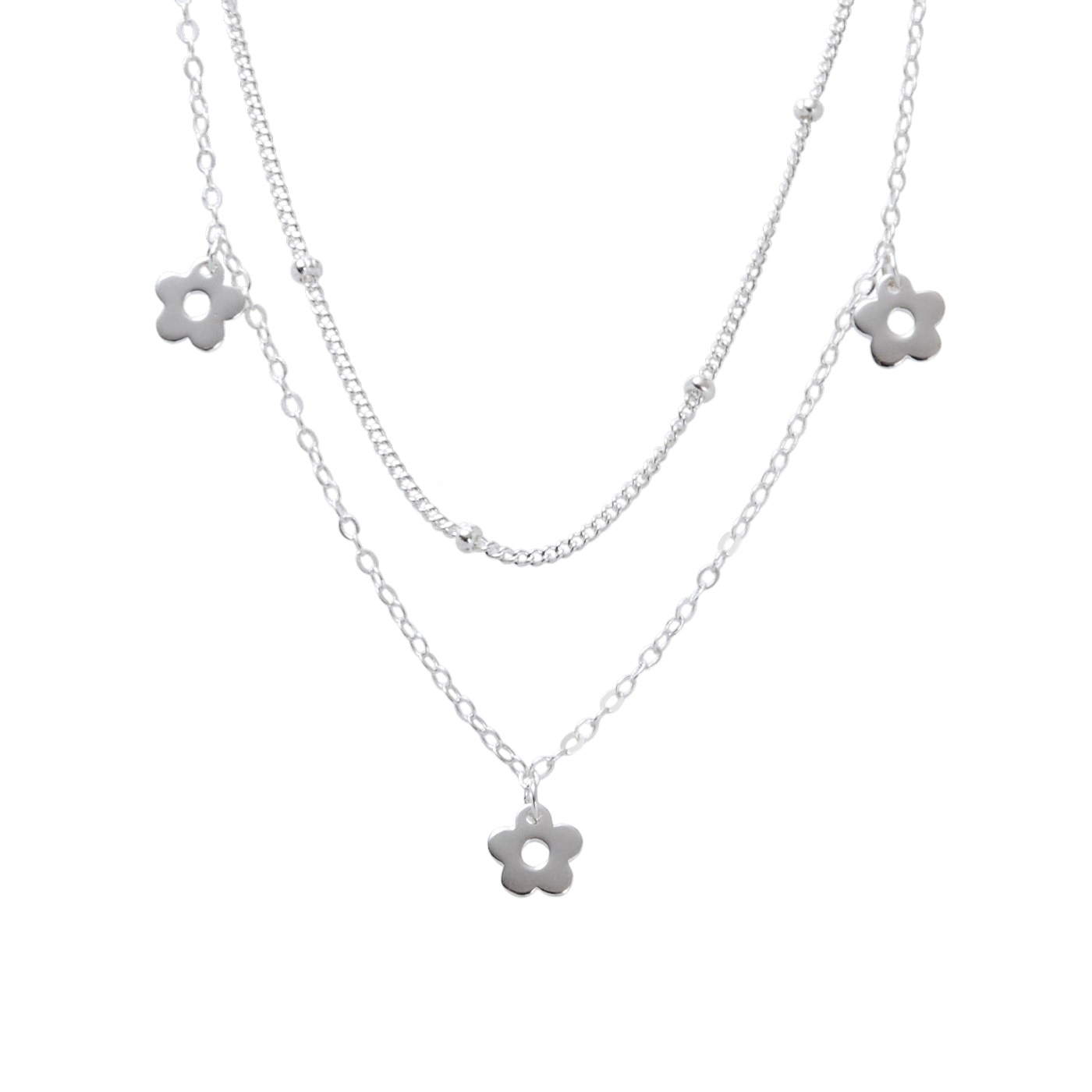 平價飾品,純銀,花,項鍊