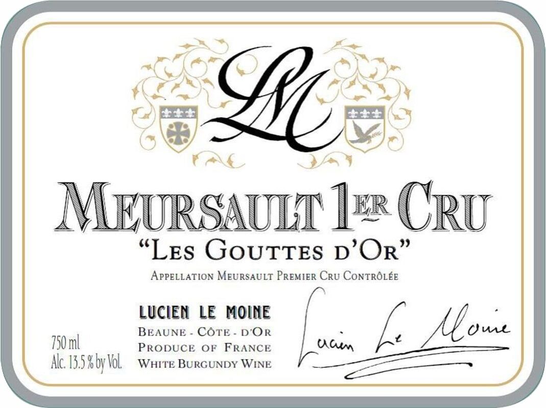Lucien Le Moine Meursault 1er Cru Gouttes d'Or 2022 (WS94)