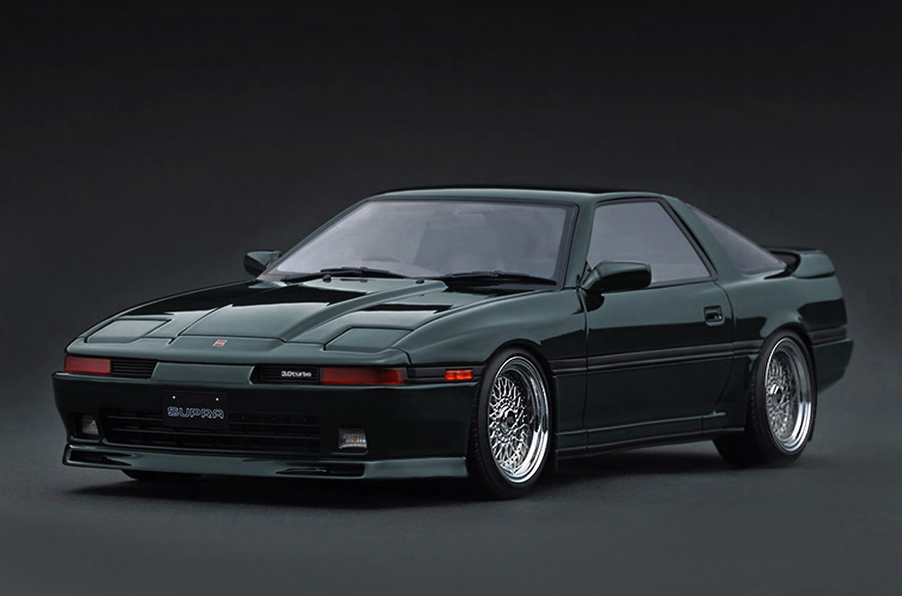 預訂 (訂金$300) (預訂價$2214) :1/18 IG Toyota Supra 3.0GT Turbo LIMITED (MA70) Green Metallic (IG4110)