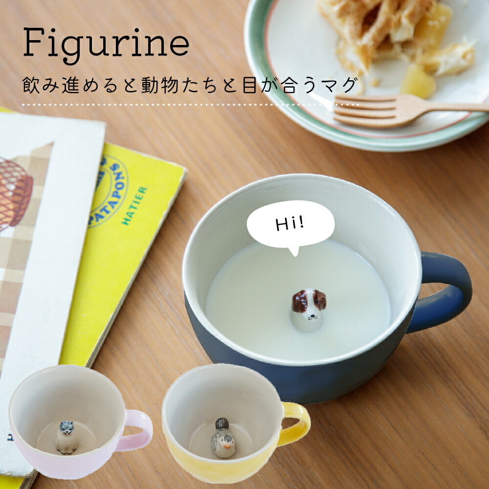 日本 CDF Figurine 杯內立體 動物 馬克杯 410ml
