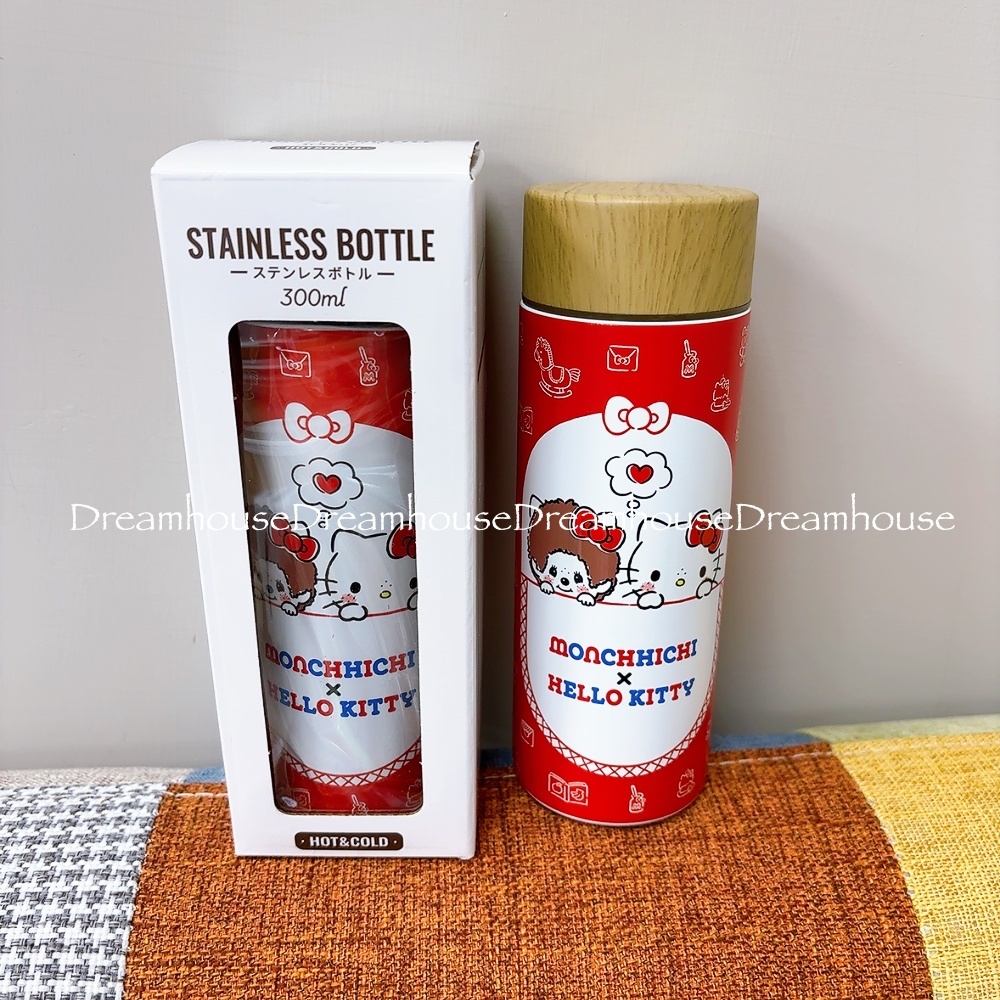 日本限定 三麗鷗 凱蒂貓 monchhichi 夢奇奇 不鏽鋼保溫保冷瓶 水壺
