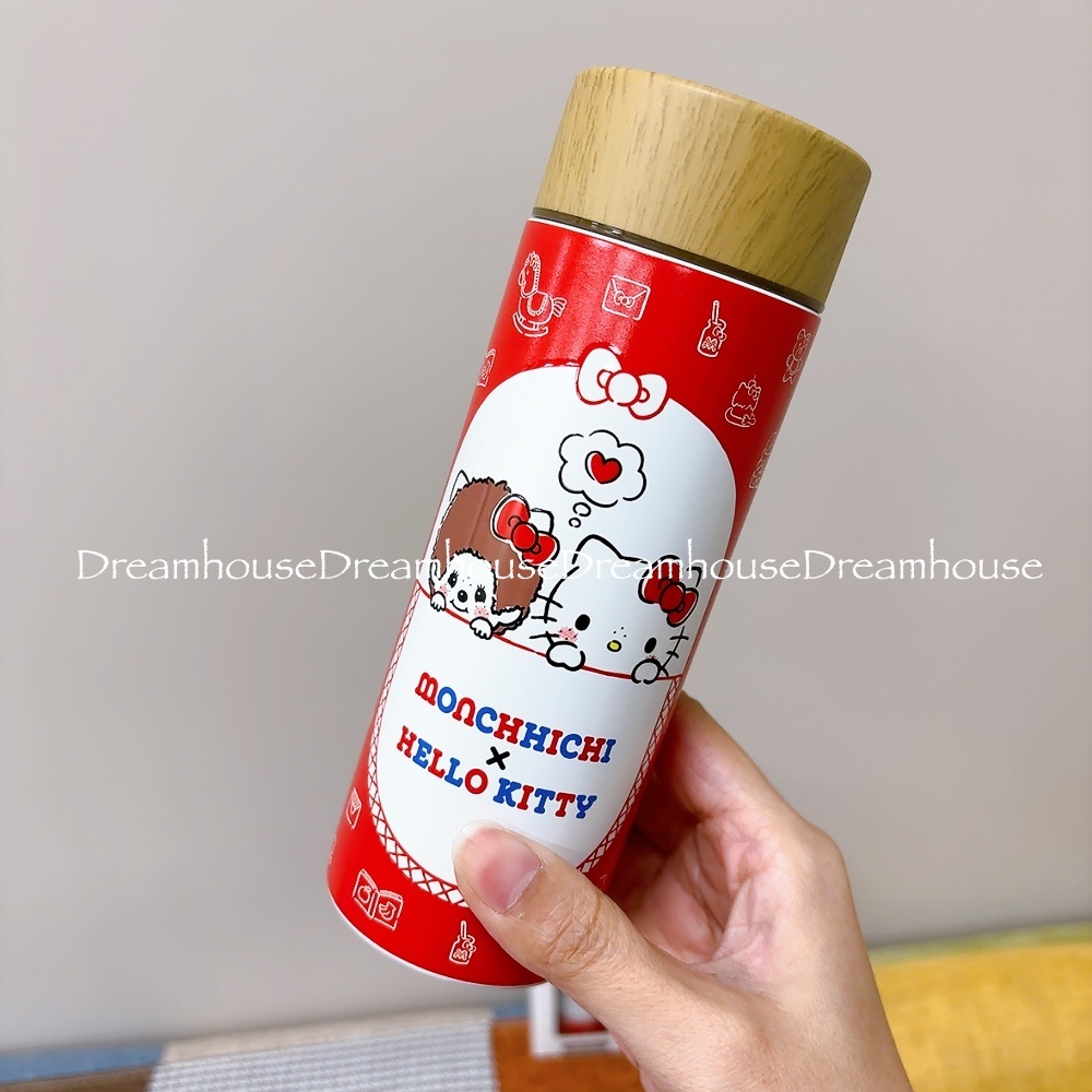 日本限定 三麗鷗 凱蒂貓 monchhichi 夢奇奇 不鏽鋼保溫保冷瓶 水壺