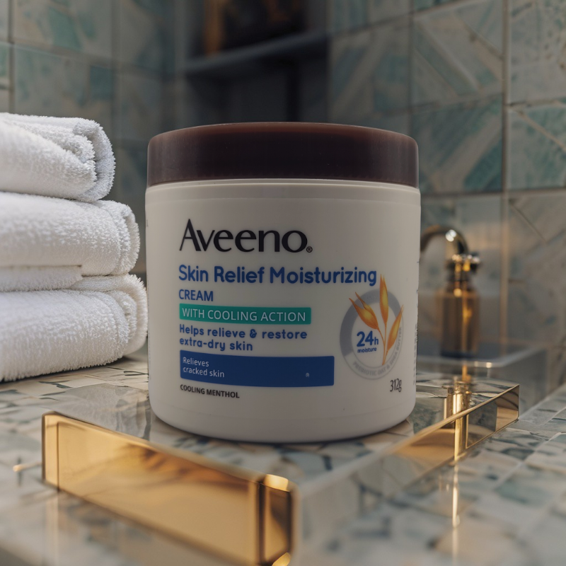Aveeno 天然燕麥高效舒緩保濕霜 (薄荷涼感配方) 312g | 即時止痕