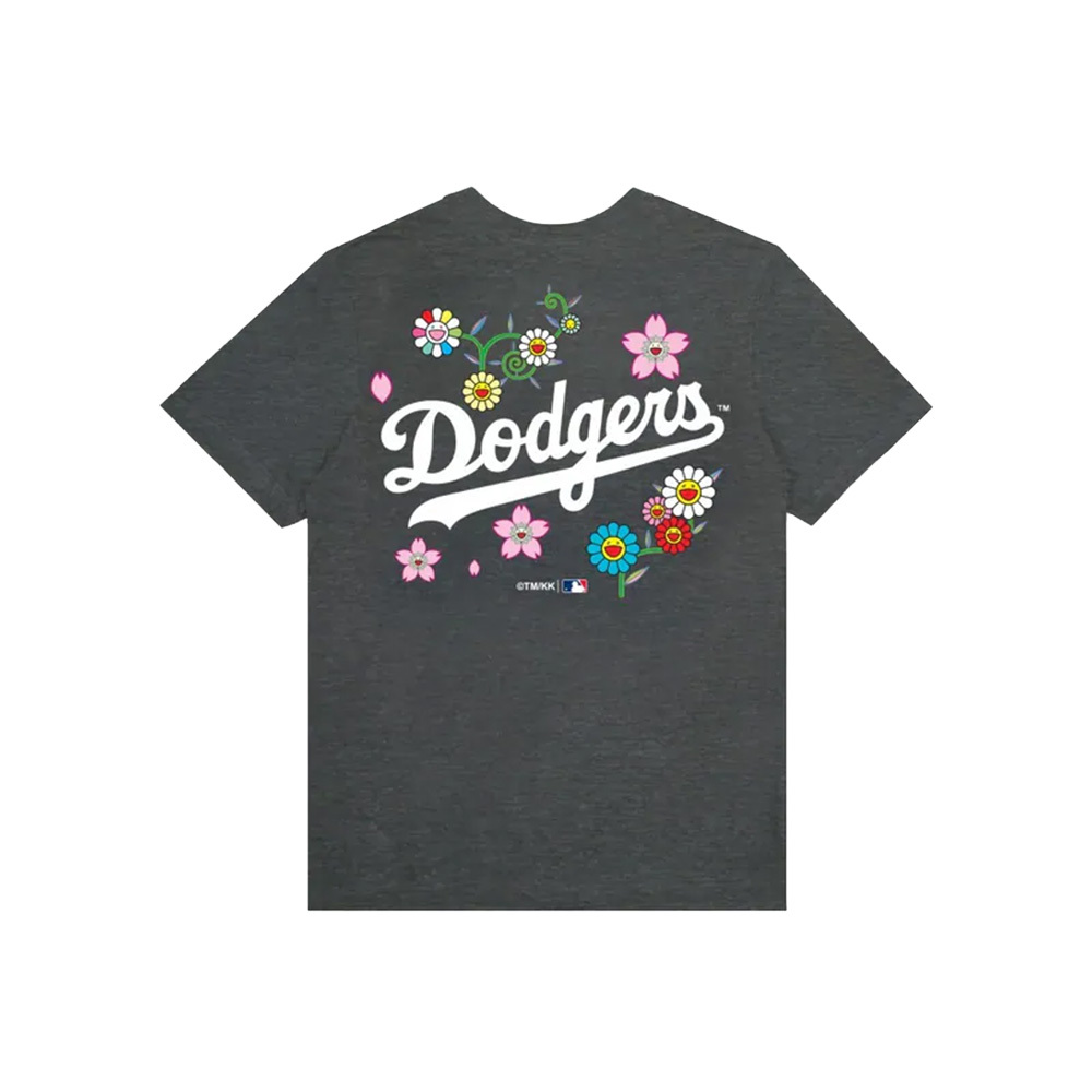 村上隆 x 洛杉磯道奇 世界大賽冠軍 短T 炭灰 聯名 MUAN3Q-CH