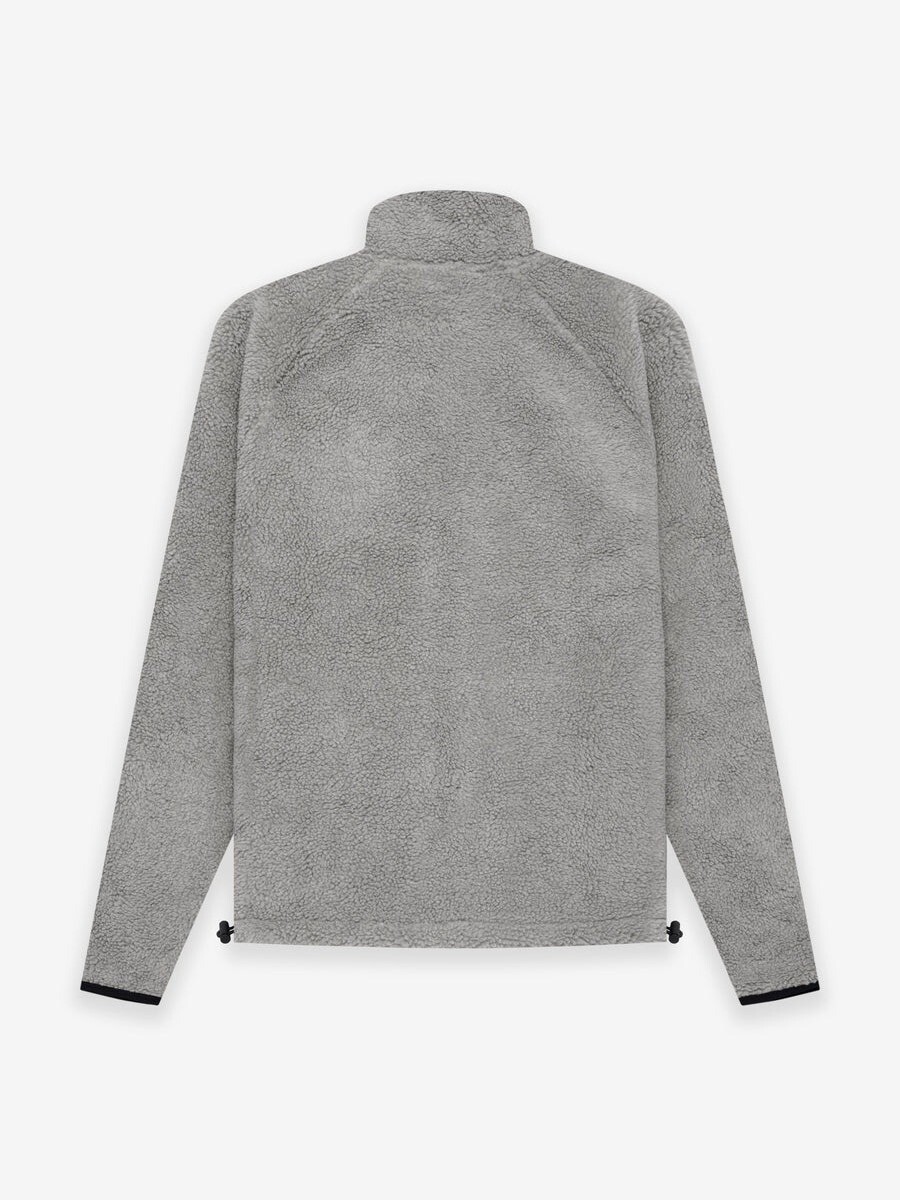 FOG Essentials 胸前小標Logo 雙拉鍊口袋 高領刷毛 全開拉鍊外套