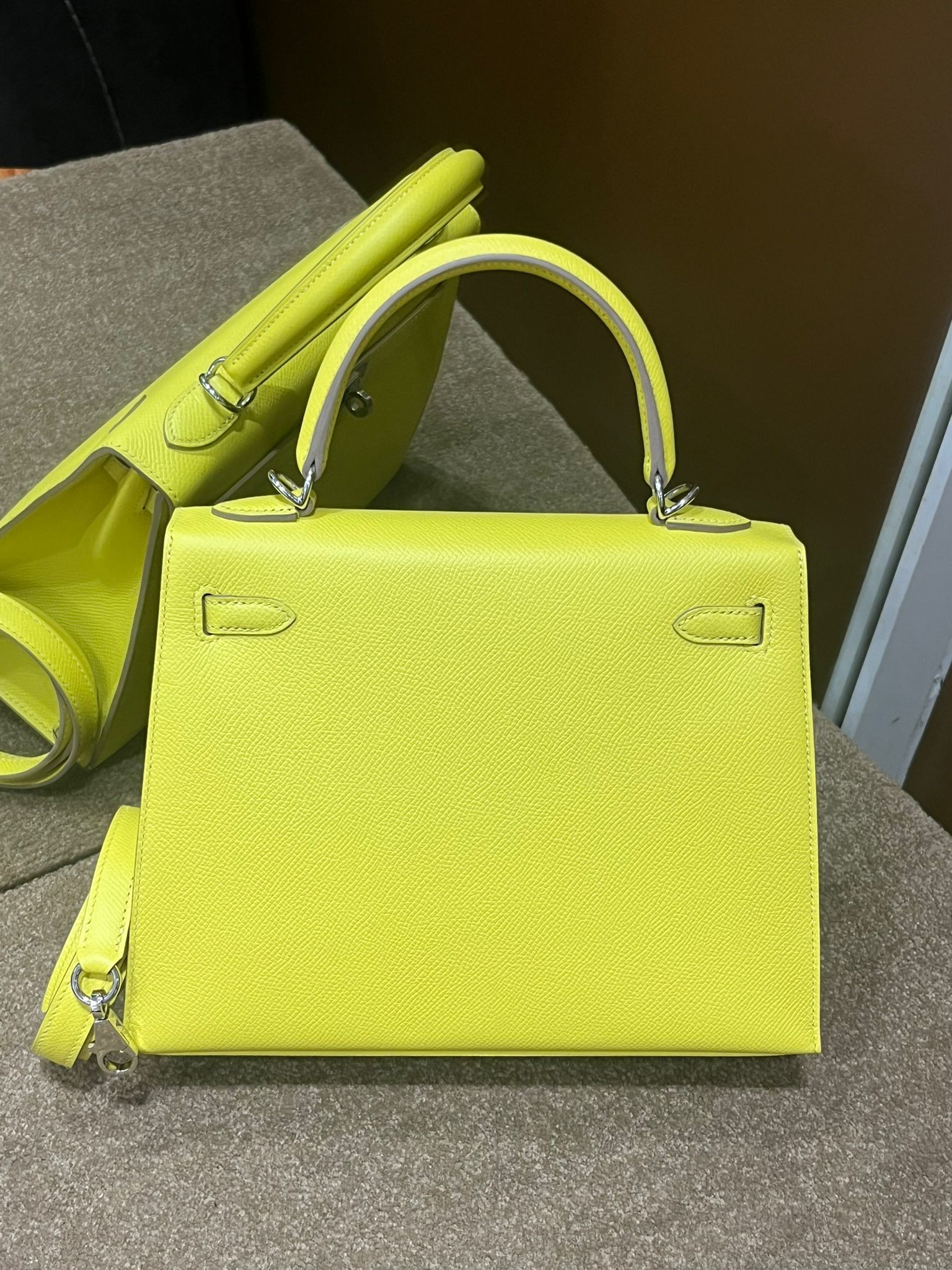 Kelly 25 9R lime ck epsom D  (二手 99% new）