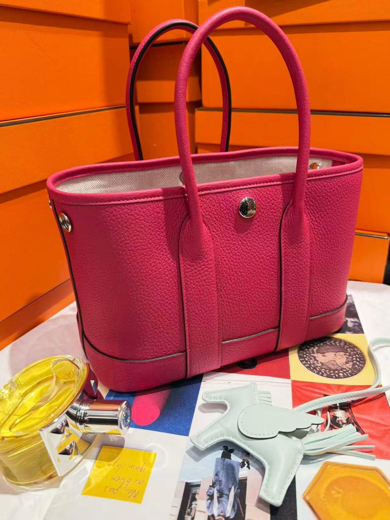 Garden party mini 8W rose azalee leather K