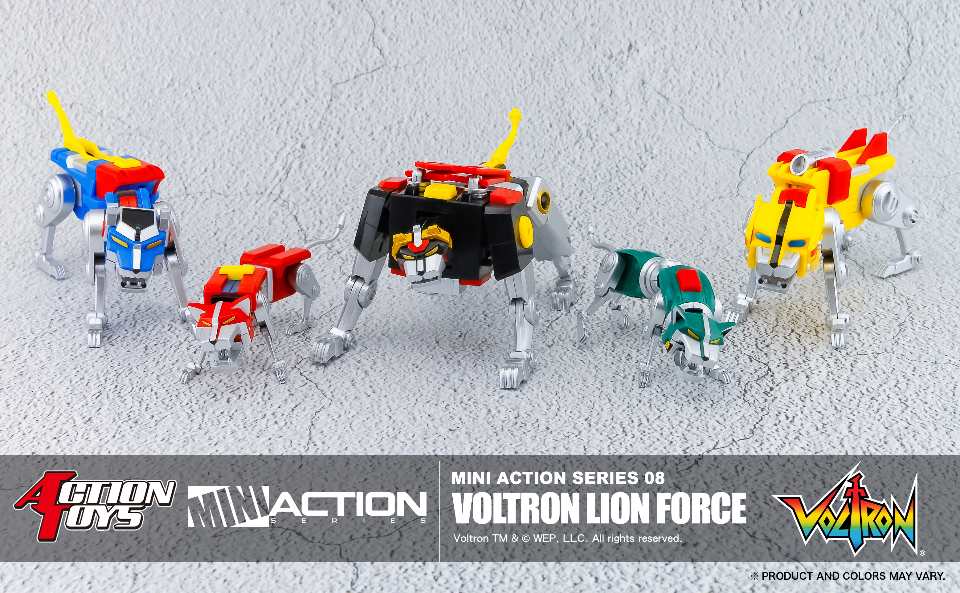 (預訂2026年12月) Mini Action Voltron Lion Force 百獸王