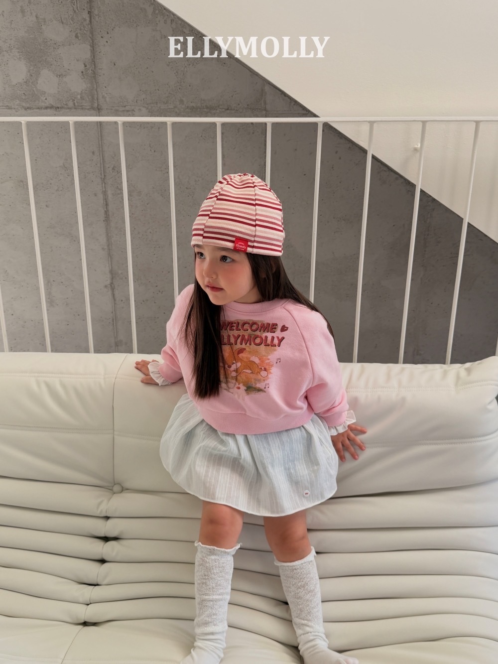 Ellymolly 邦尼兔短版衛衣 / 2色