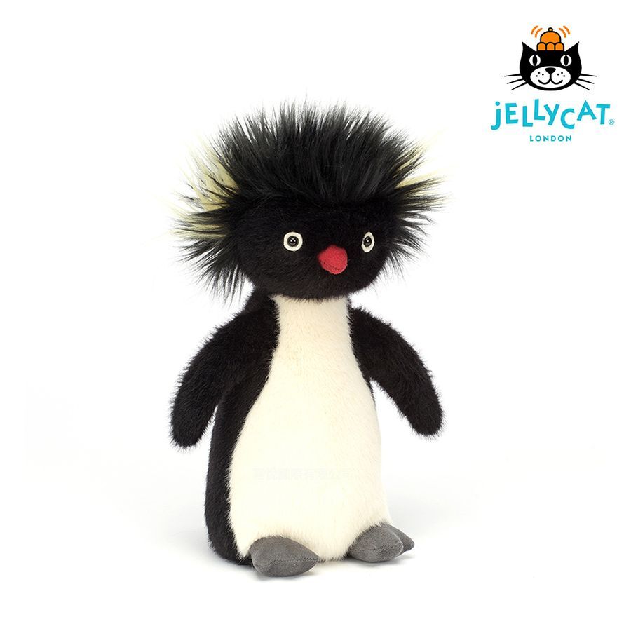 【Luxury】英國 Jellycat 跳岩企鵝/ 炸毛企鵝/ 爆炸頭企鵝/ 25cm 崩潰人生 企鵝家族 pingn