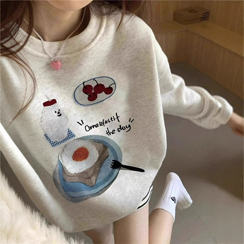 American Lazy-Style Crewneck Sweatshirt