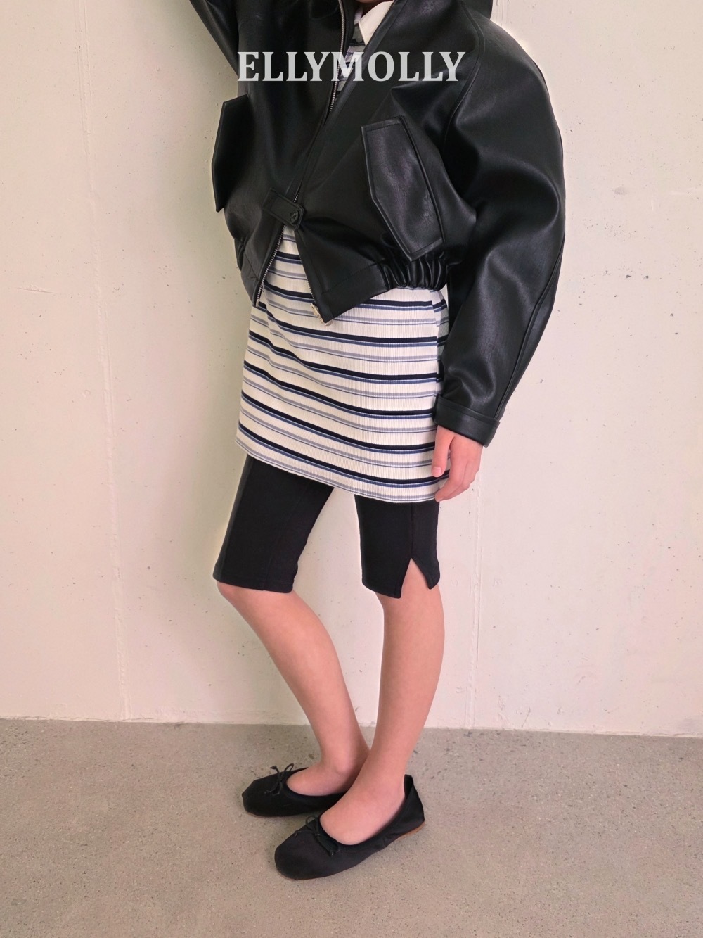 Ellymolly 時髦開衩六分褲