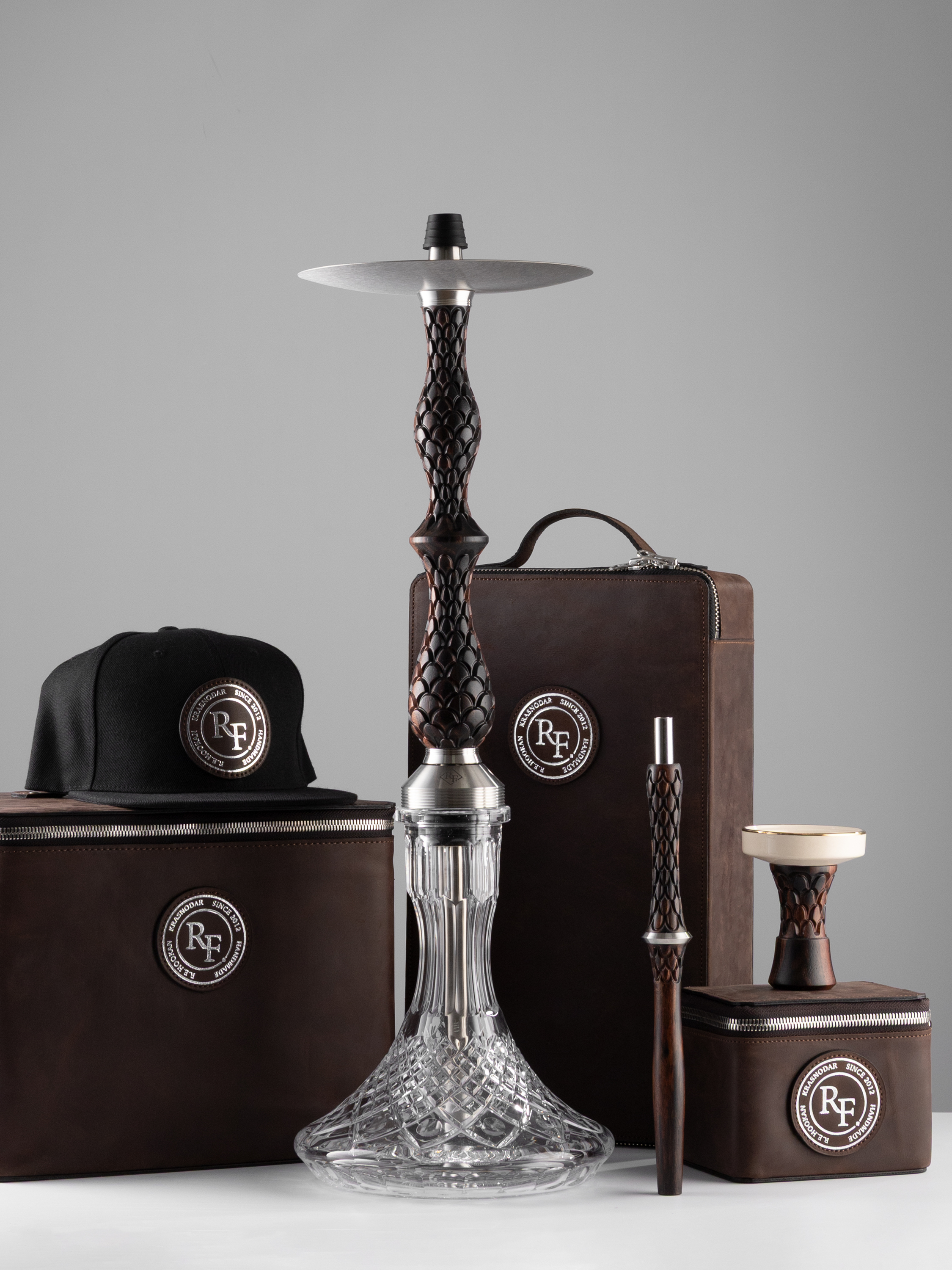 RF hookah - Ebony Macassar - brown