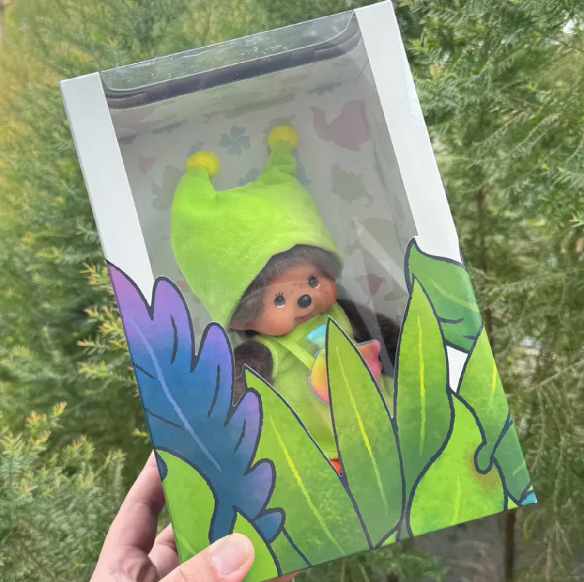 泰國Monchichi x Greenie 絨毛公仔