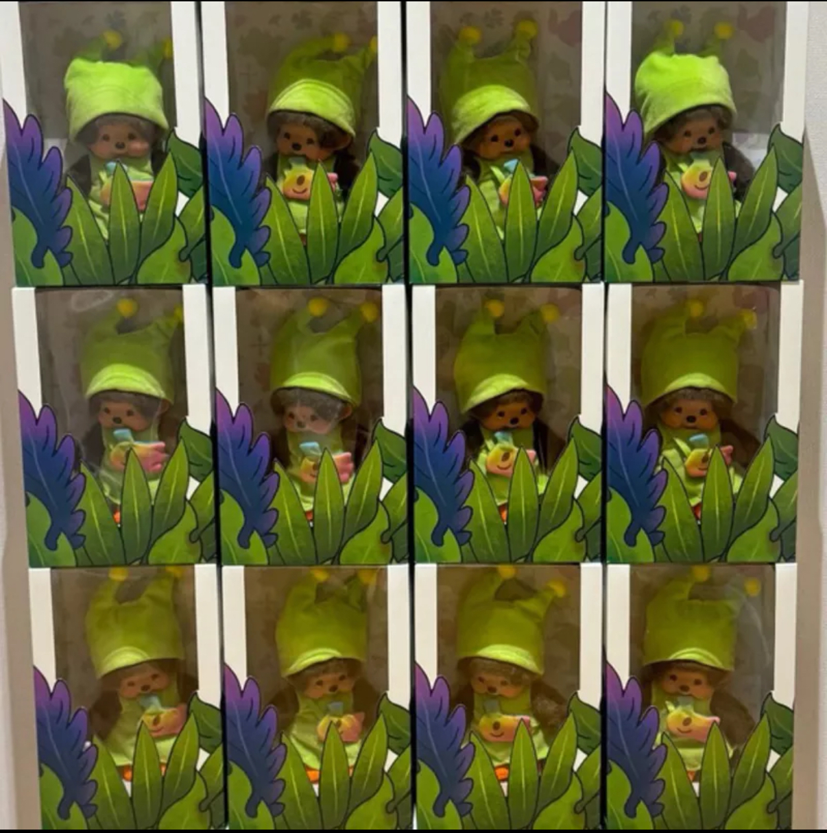 泰國Monchichi x Greenie 絨毛公仔