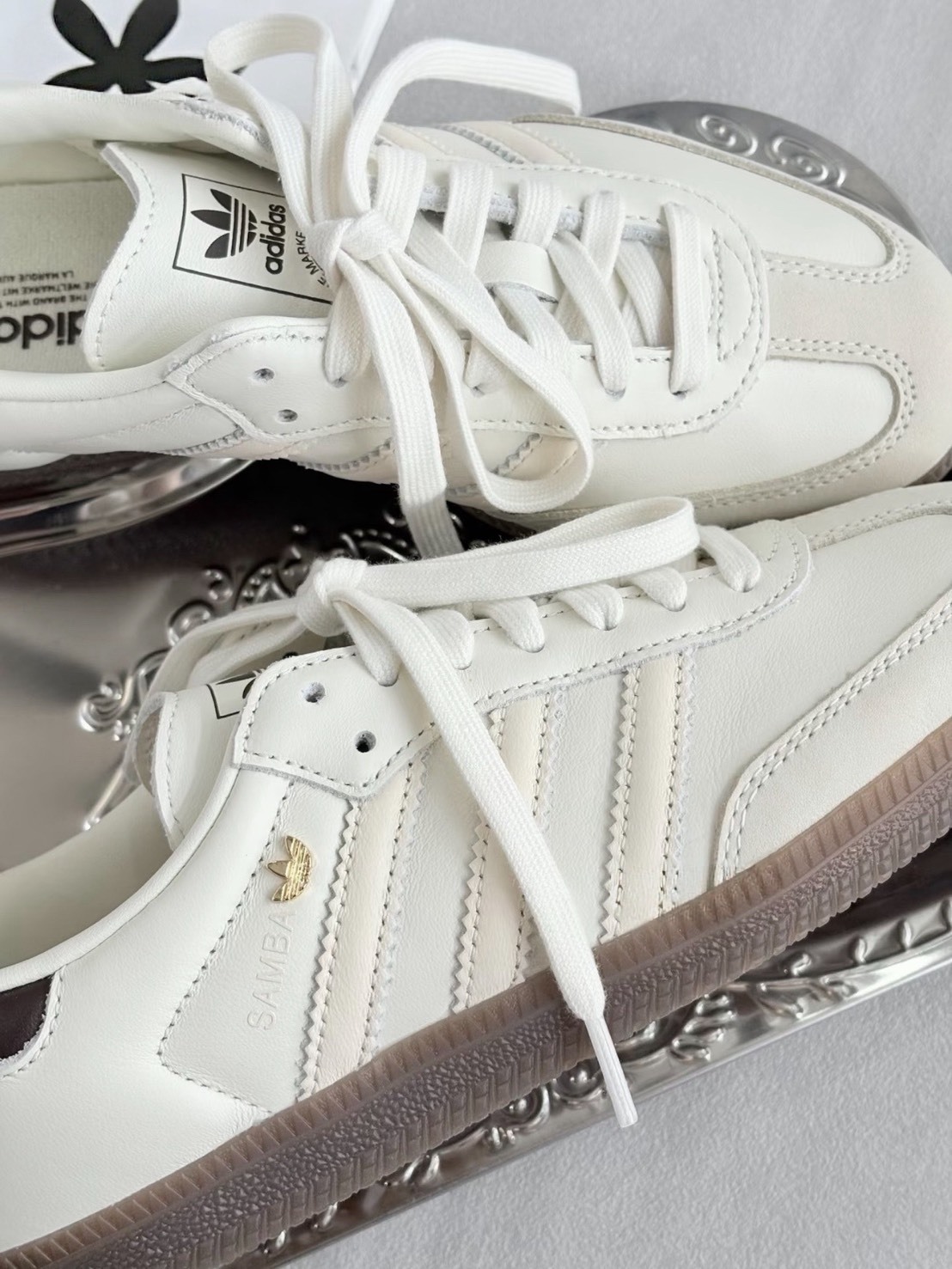 <心動淺春系🌸>ADIDAS originals SAMBA OG 奶油金標 新款