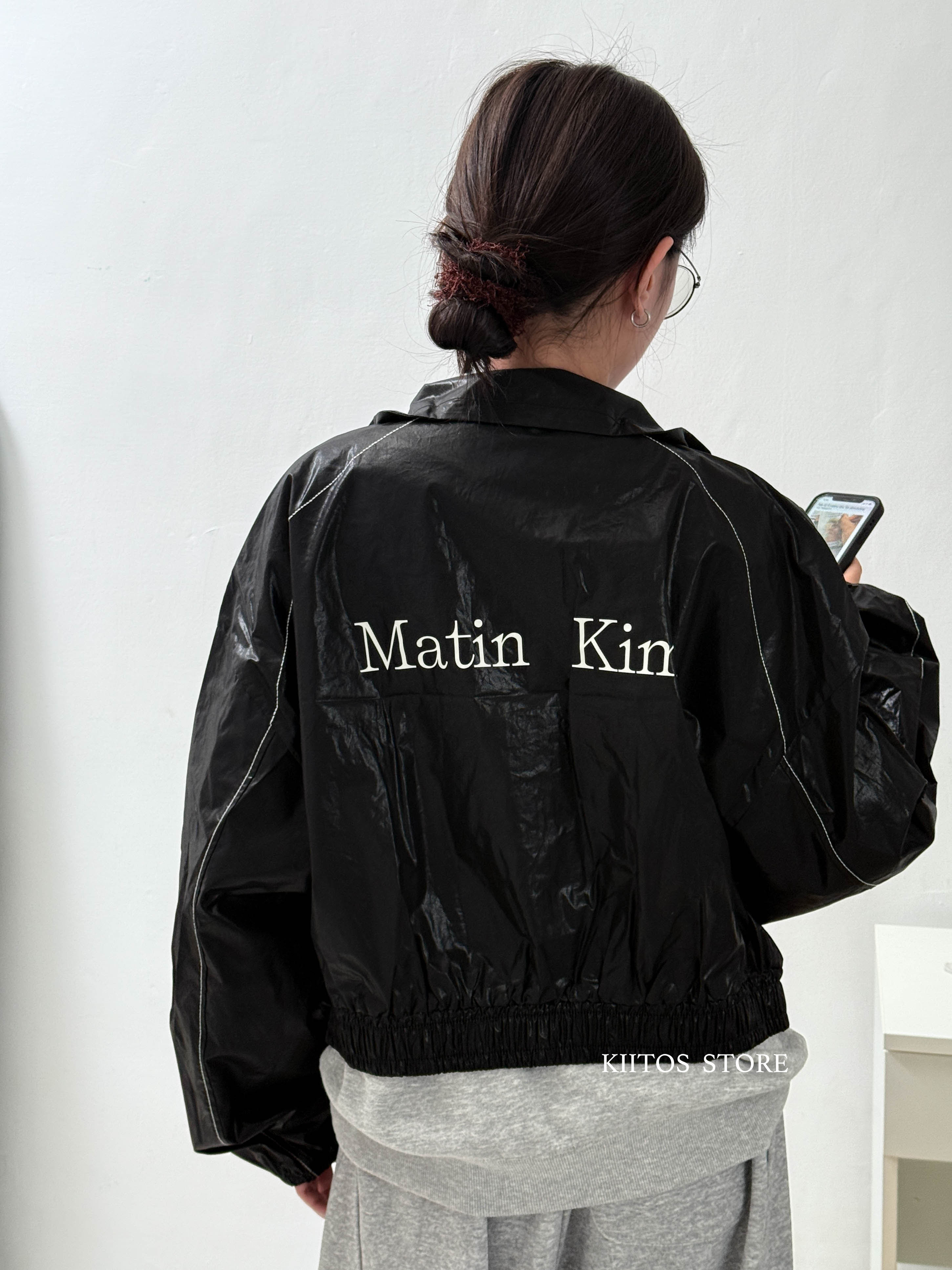 【現貨】韓國 Matin kim 經典 Matin Coating Crop Blouson 短版教練 風衣 外套 多色可選