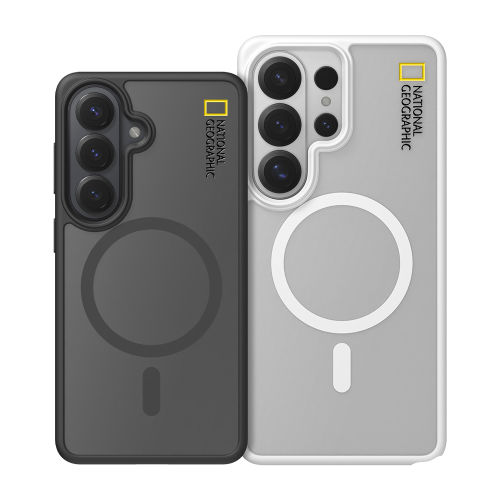 National Geographic - Magnetic Matte Clear - Samsung S26 Case 國家地理貼防撞身磨砂手機硬殼