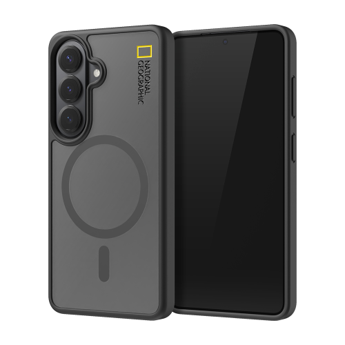 National Geographic - Magnetic Matte Clear - Samsung S26 Case 國家地理貼防撞身磨砂手機硬殼