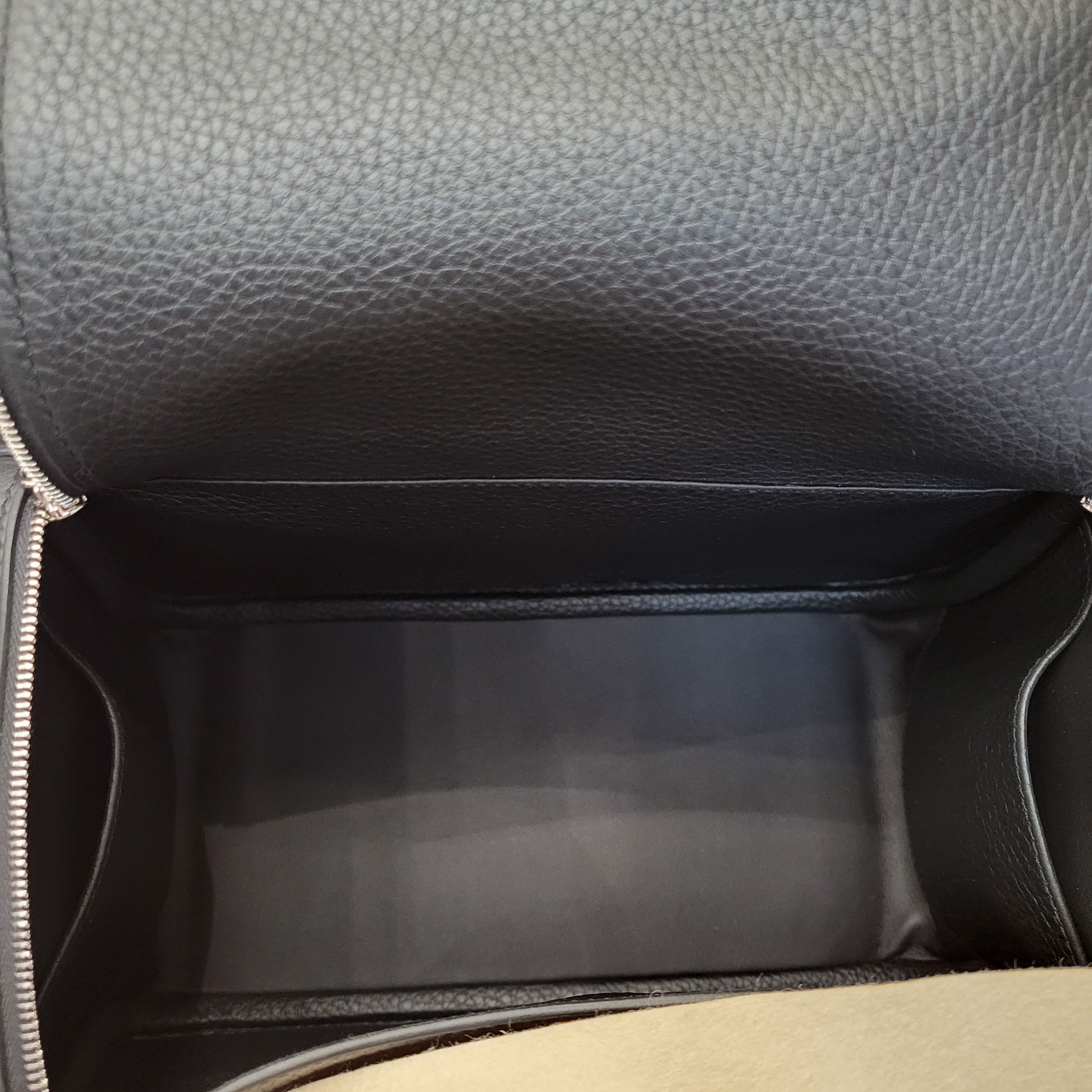 HERMES Lindy 26 NOIR CK 黑色銀扣tc皮