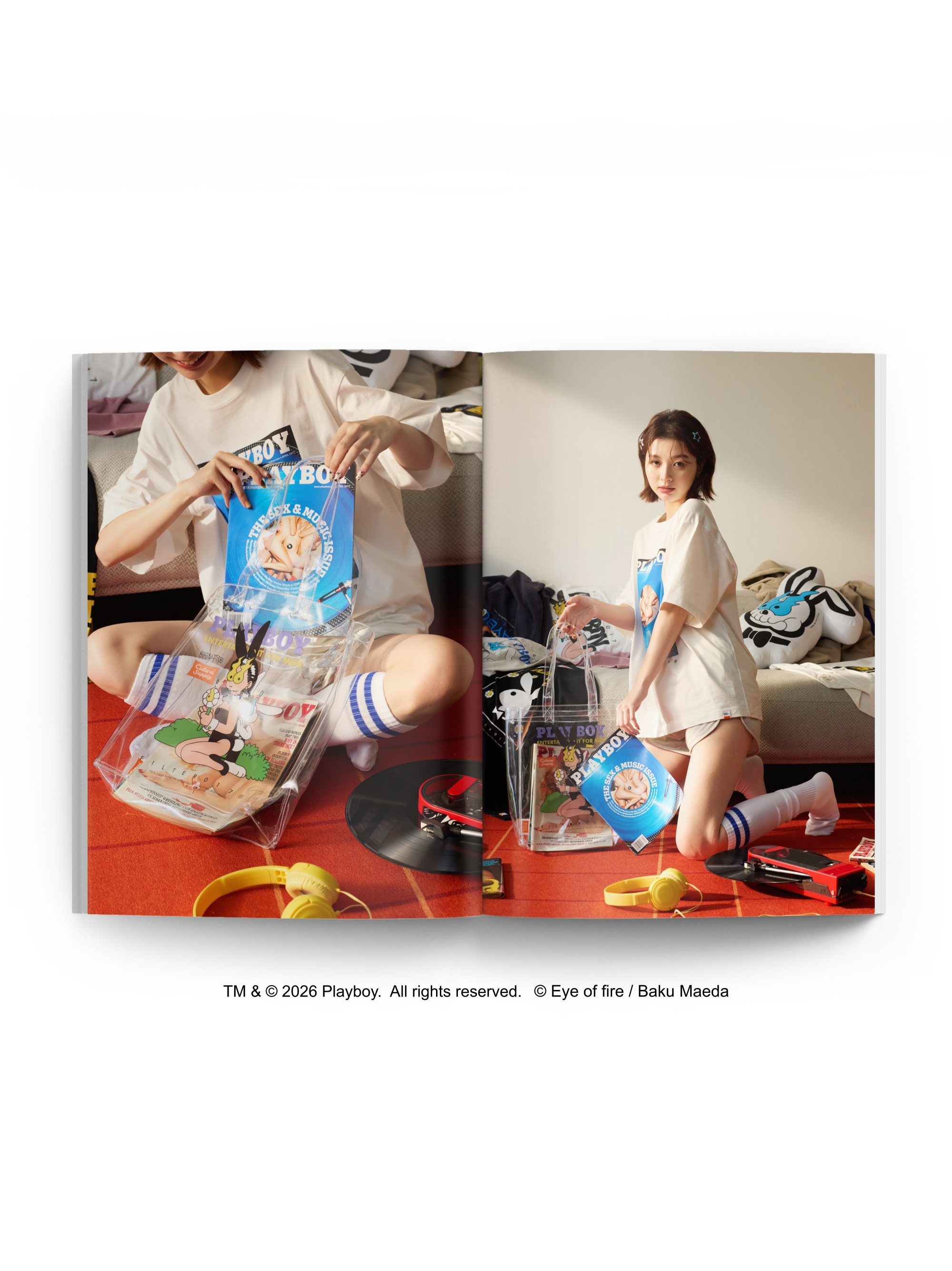 【現貨】 PLAYBOY X FILTER017® feat. Baku Maeda PVC Shopping bag / 透明購物袋