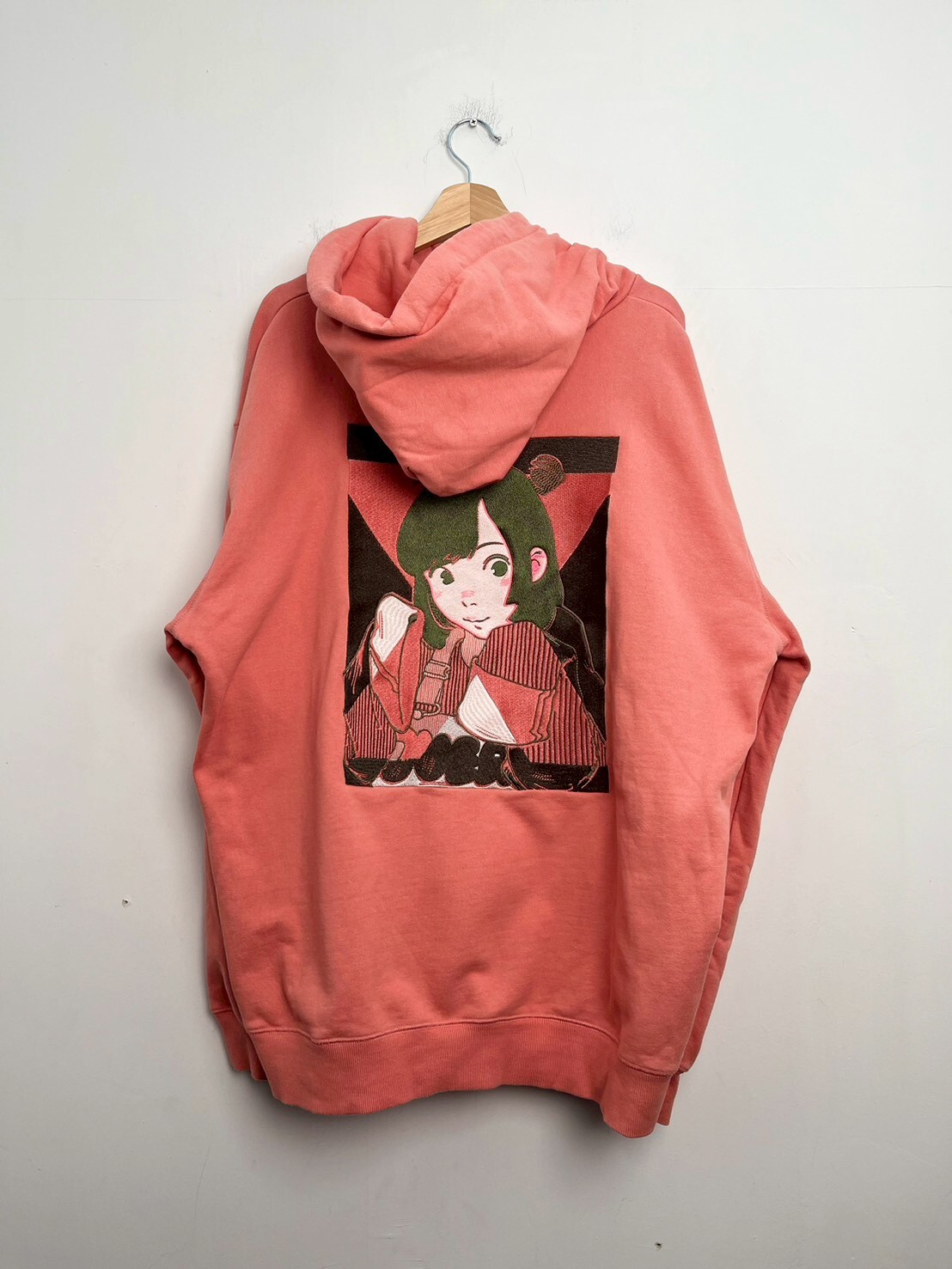 OVERPRINT POP ART Hoodie Ver15 (wine EMB) &TOY SIZE 2XL