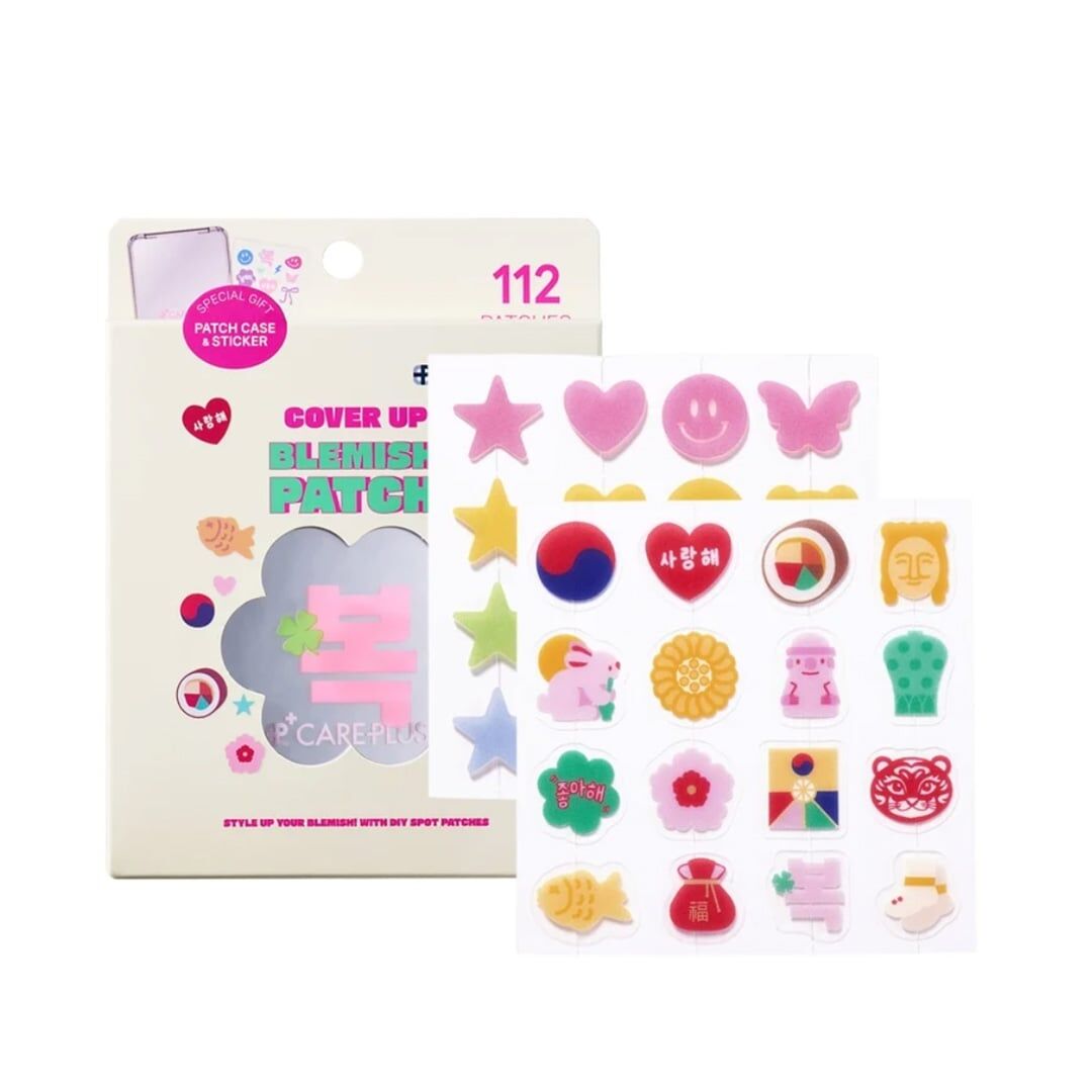 韓國 Careplus 可愛圖案痘痘暗瘡貼限定套裝 (收納盒+暗瘡貼112pcs)