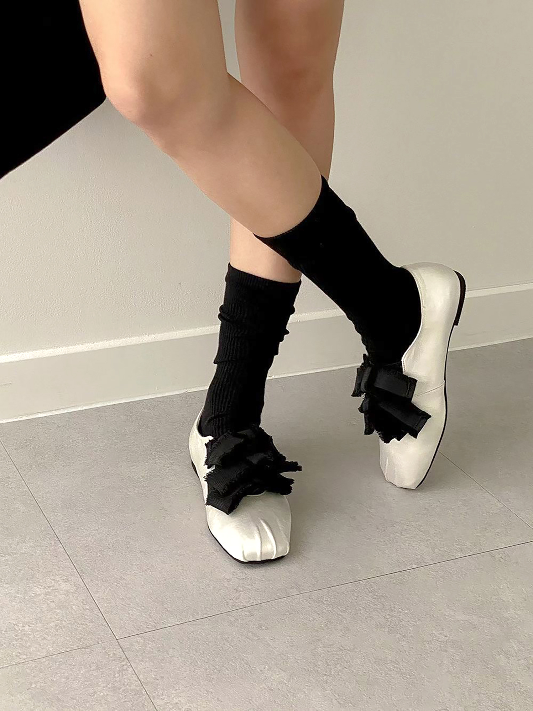 🩶 2026 SS 粗絲帶綁帶平底鞋 🩶