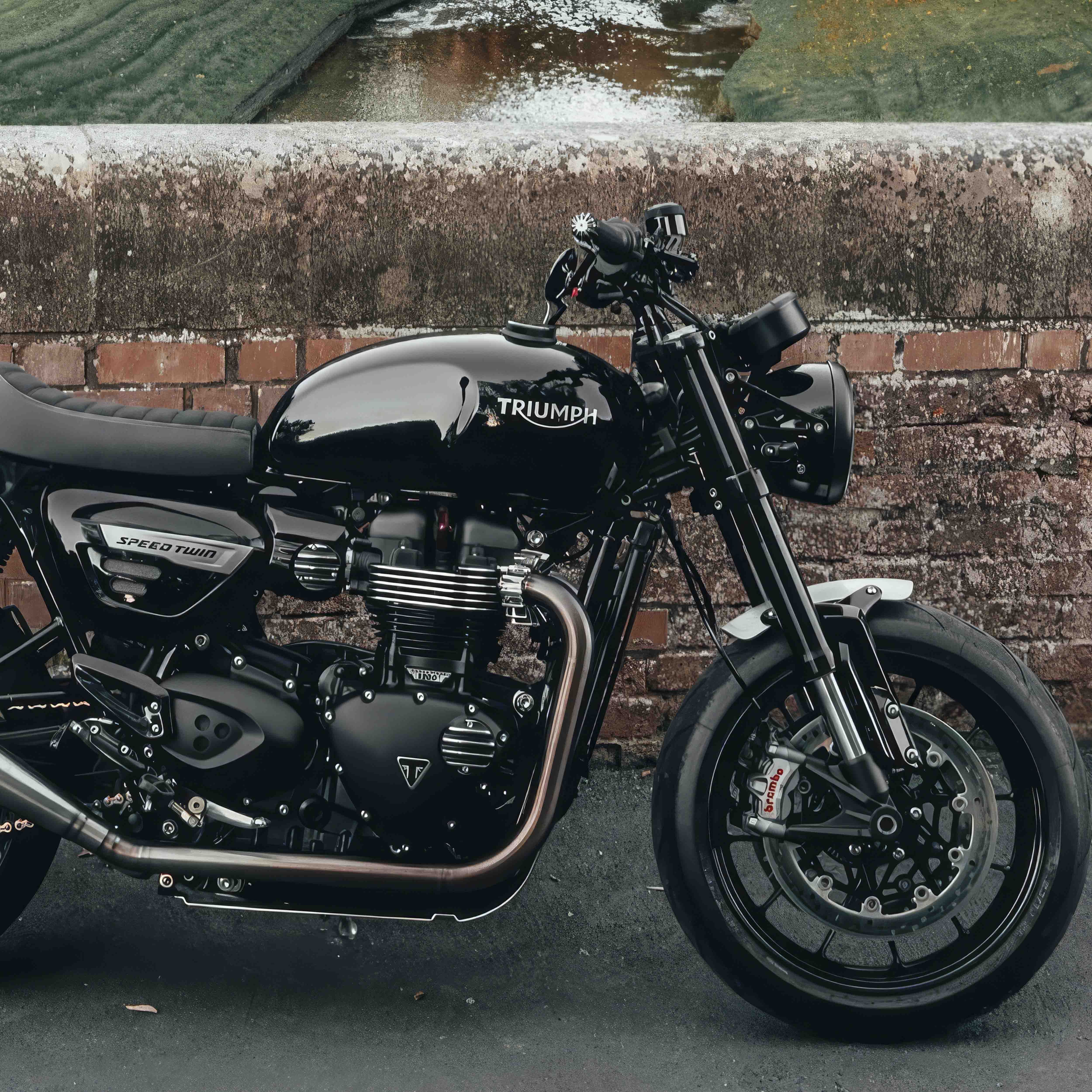 Motone 水冷 Speed Twin 1200 / Speed 400專用 鋁合金 前土除 短款 - 陽極銀