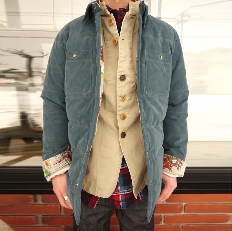 ON SALE : VISVIM KERCHIEF DOWN JKT 2L (CORDS) *羽絨 - BLUE SIZE 1 IN STOCK NOW (現貨發售中)