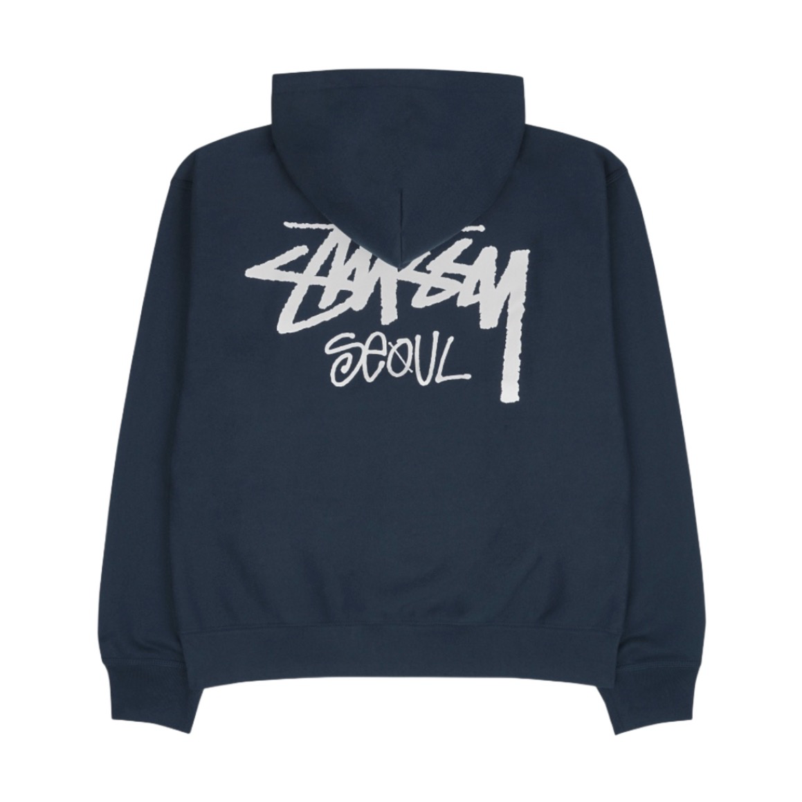 ［ Stussy ］Stock Seoul Zip Hood首爾限定 海軍藍