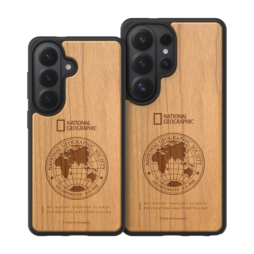 National Geographic - Global Seal Wood - Samsung S26 Case 國家地理天然木防撞手機殼