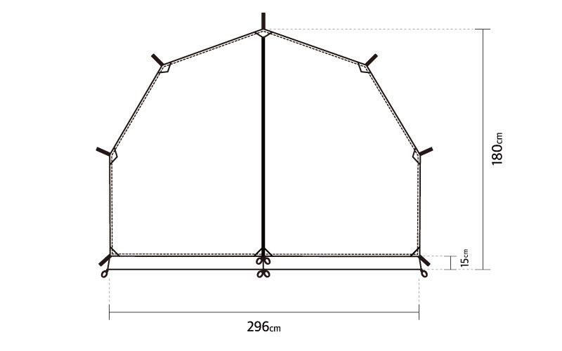 韓國JAKELAH J.tunnel 可延伸隧道基地帳/沙色