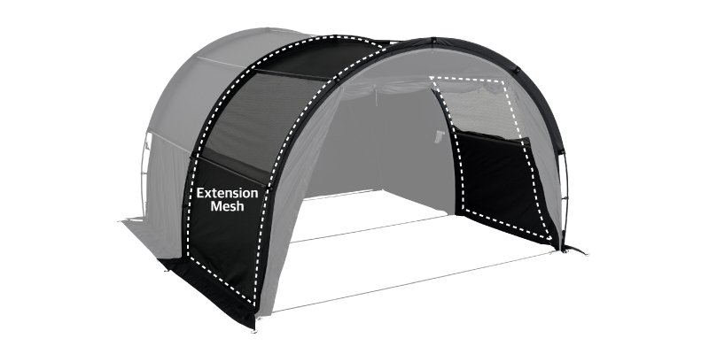 韓國JAKELAH J.tunnel 可延伸隧道基地帳/湖水綠