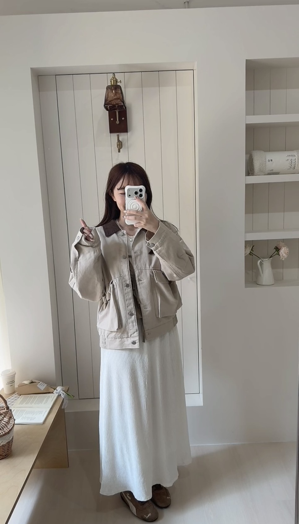 特殊剪裁撞色拼接外套 2colors