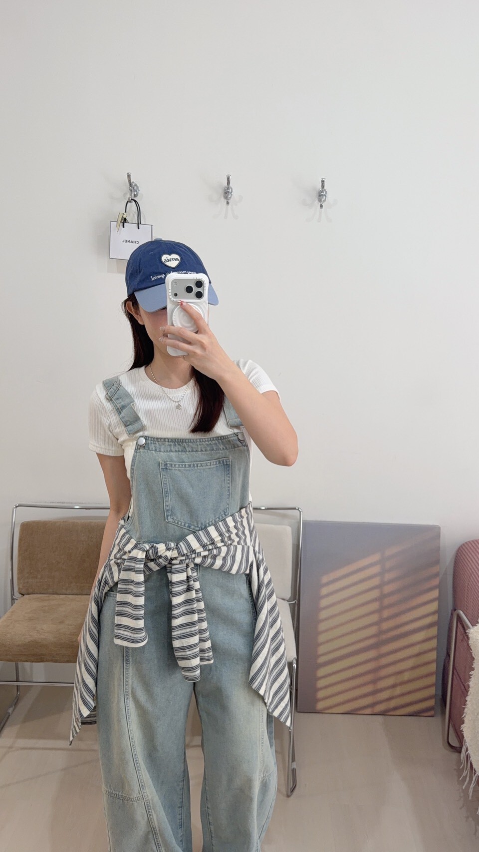 韓妞的條紋兩件式Tee 2colors