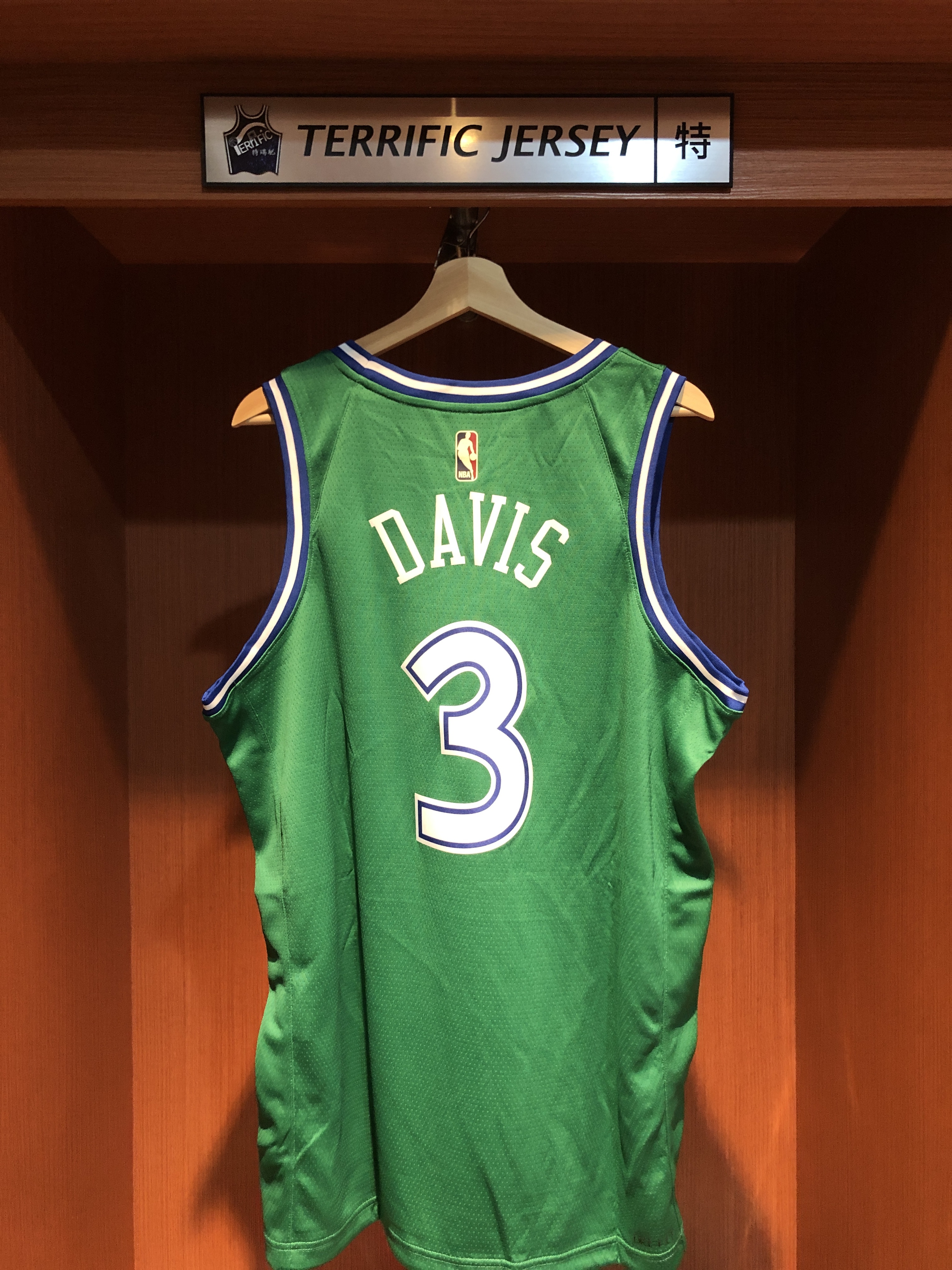 NBA球衣 Anthony Davis 達拉斯小牛復古綠 25-26 HWC Nike Swingman 球迷版 熱轉印 全新