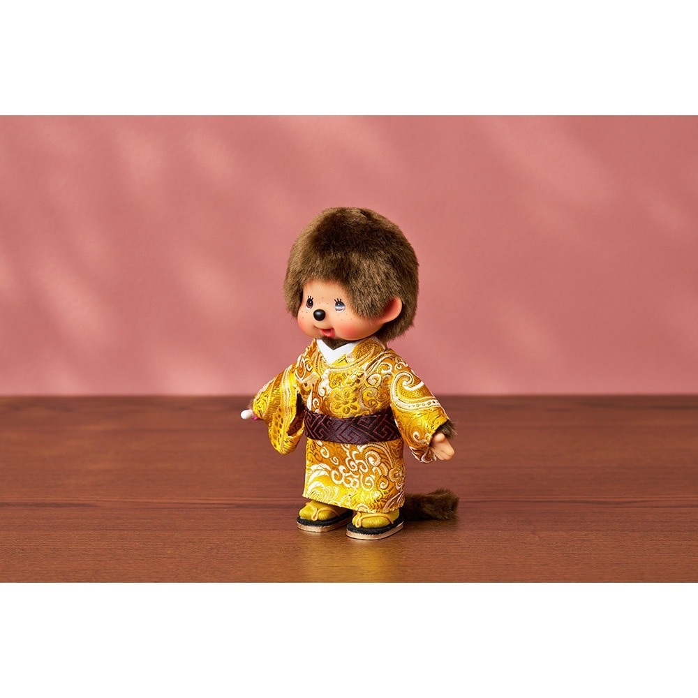 預購┃Monchhichi 夢奇奇 蒙奇奇 和服 金色 娃娃 吊飾