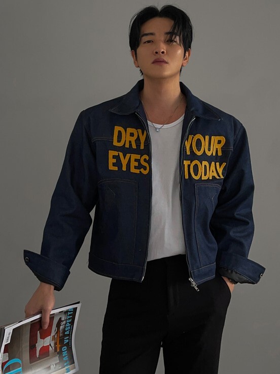 Today 刺繡不褪色牛仔夾克