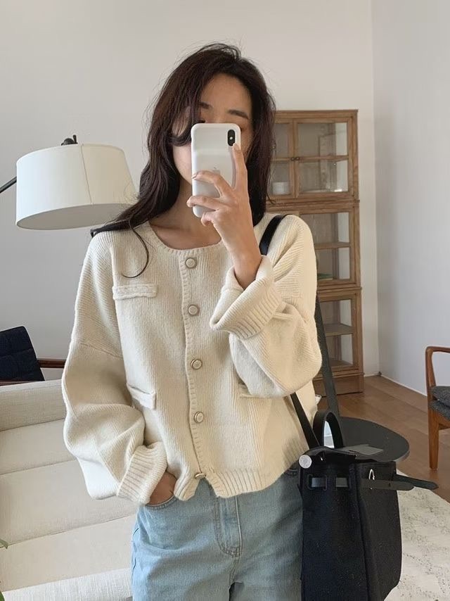 Pretzel knit cardigan