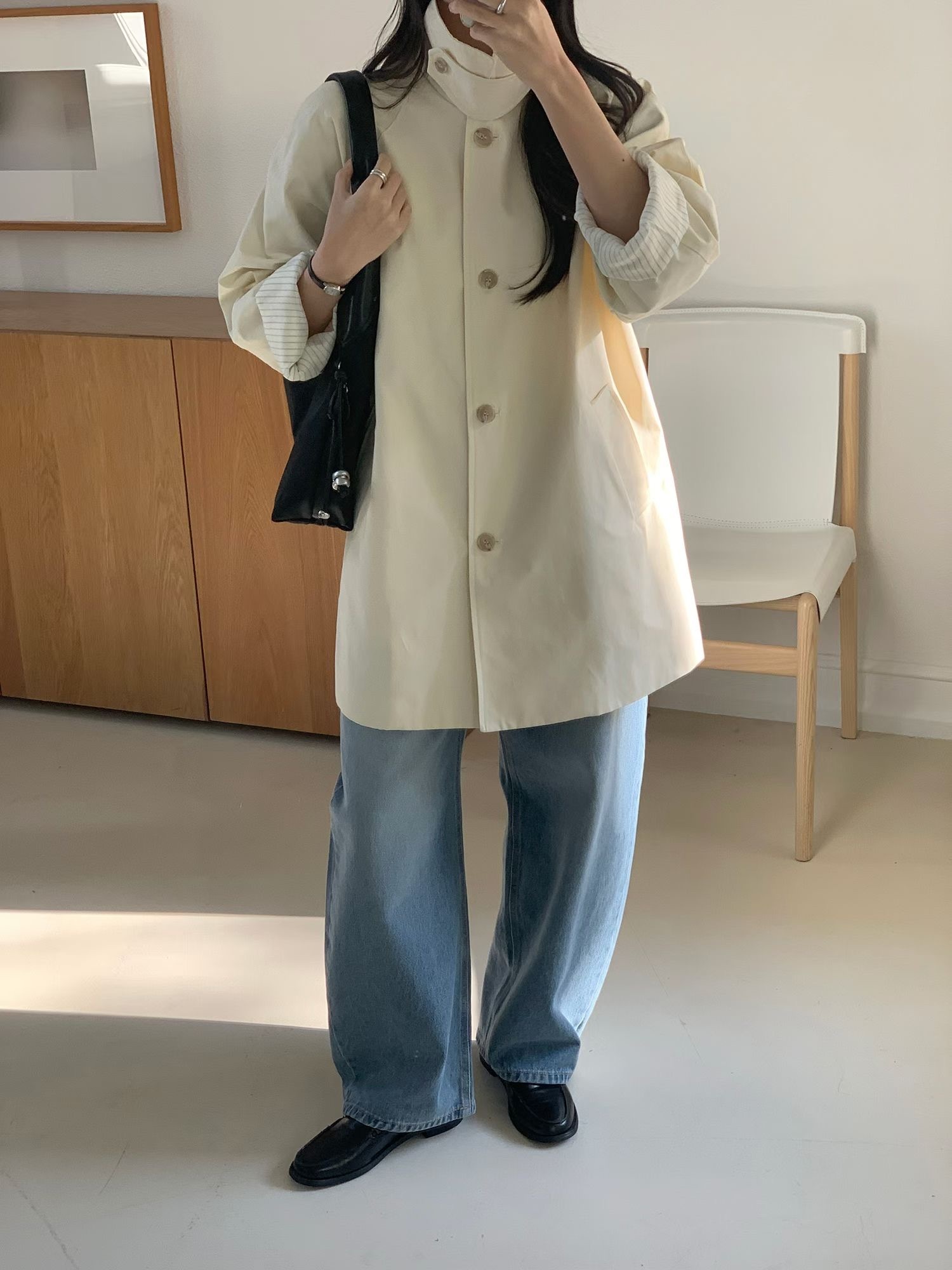 Classic half trench coats