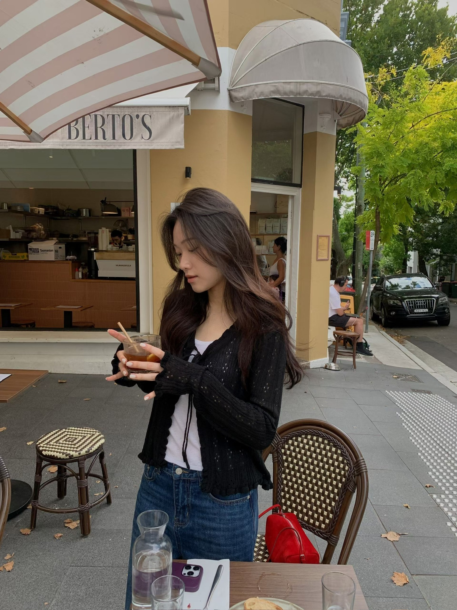 Bloom frill cardigan