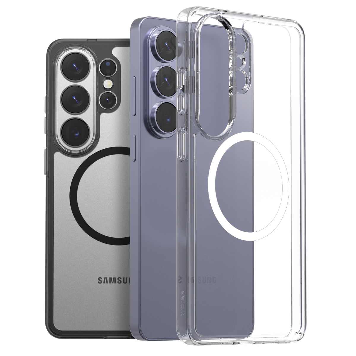 araree Duple M [內附磁石] 全透明混合結構防撞殼 [Galaxy S26 Ultra]