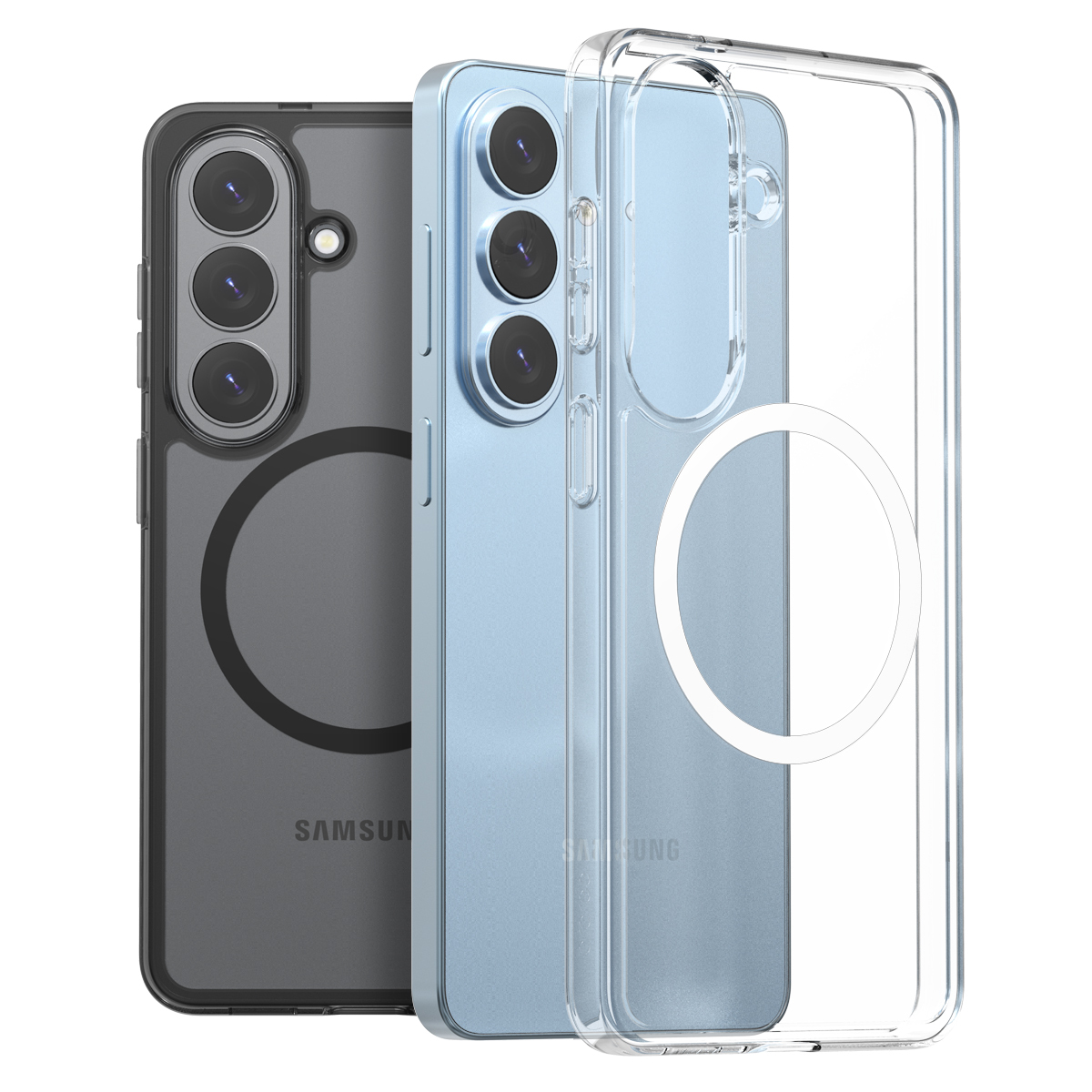 araree Duple M [內附磁石] 全透明混合結構防撞殼 [Galaxy S26]