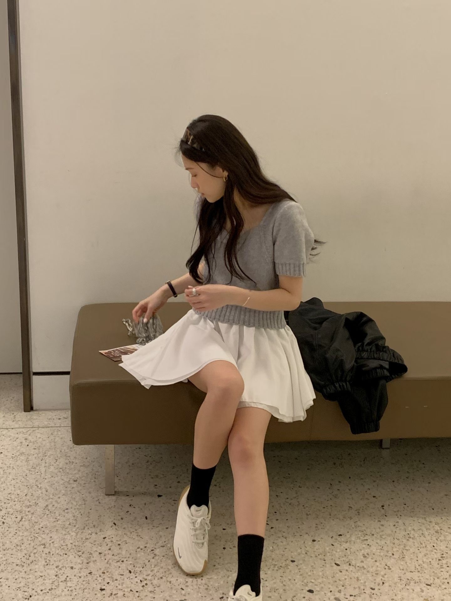 Montana shirring skirt