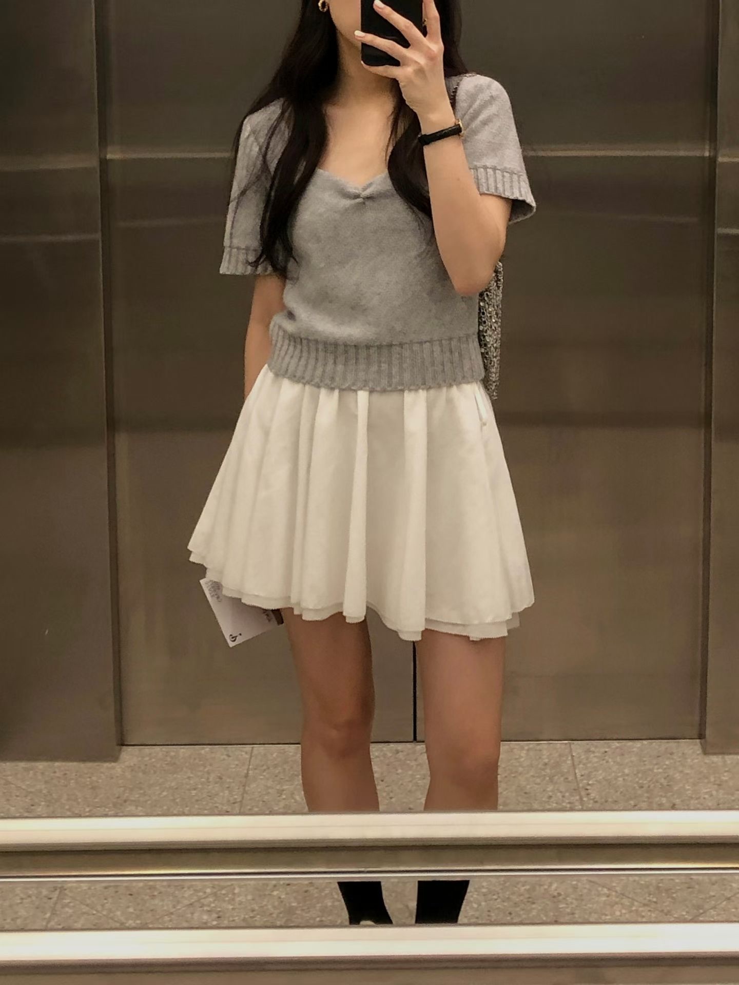 Montana shirring skirt