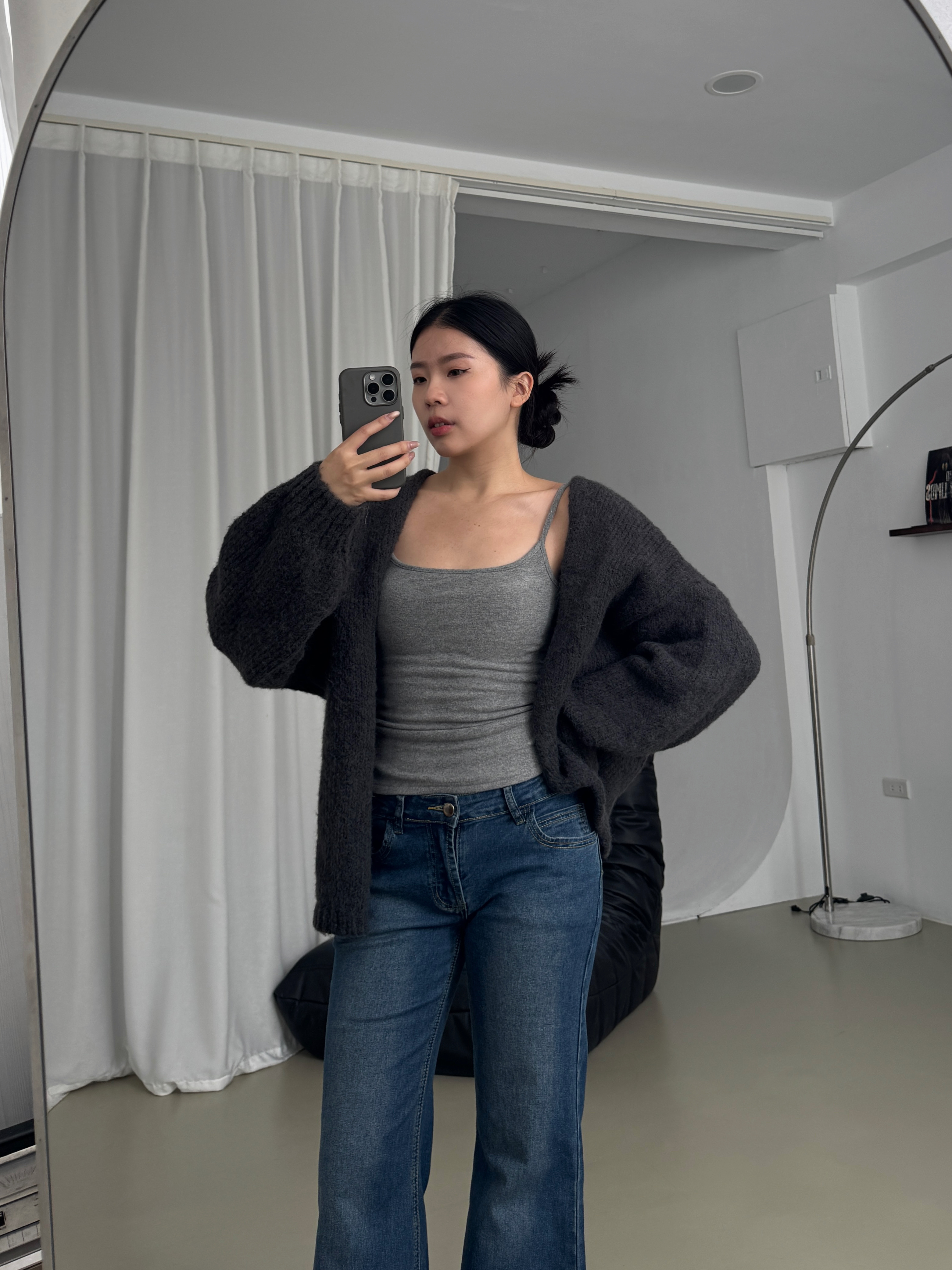 自留☁️歐美澎袖針織外套(2色)