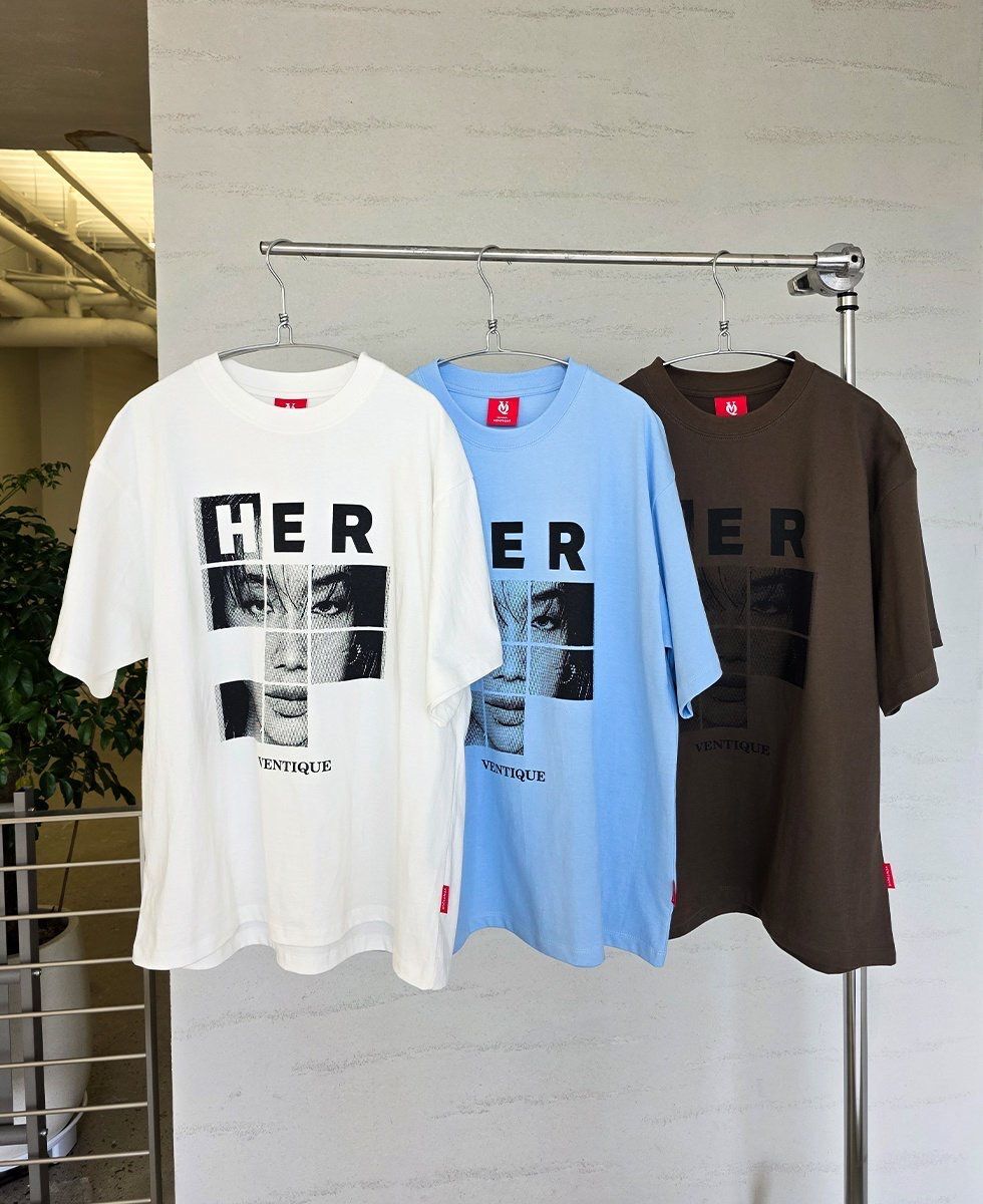 圖案英文字短袖Tee VENTIQUE-084T