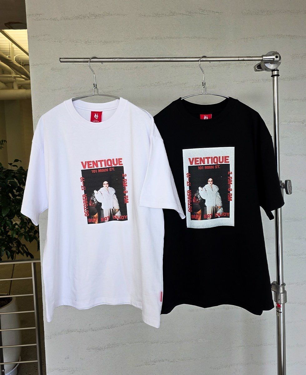 圖案英文字短袖Tee VENTIQUE-087T